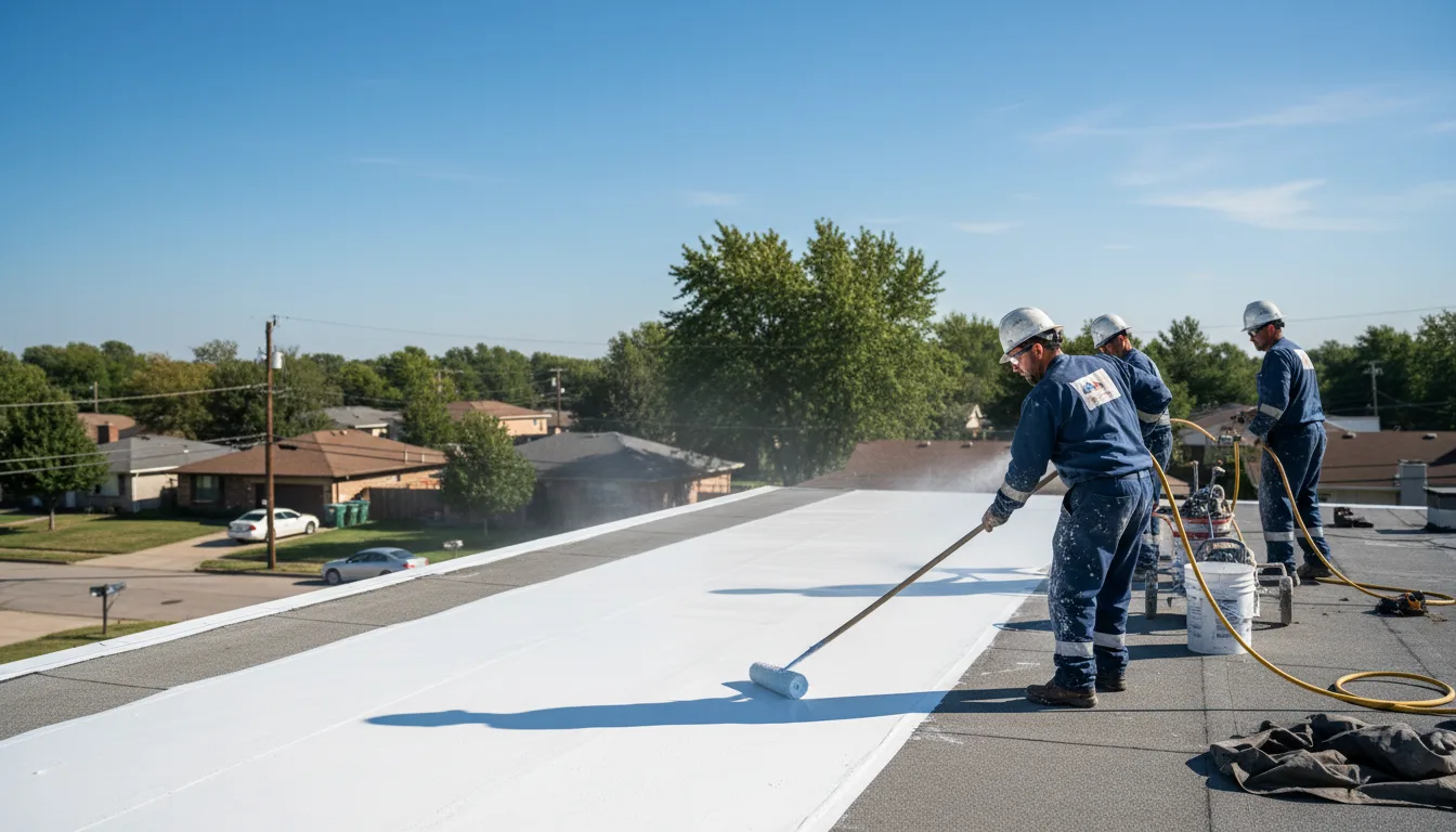 Commercial roof coating in Peterson, IA near me